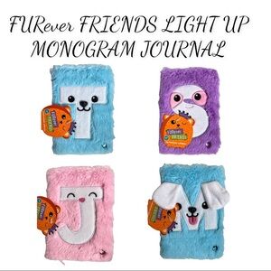 NWT FURever FRIENDS MONOGRAM LIGHT UP JOURNAL: M, T, J, or S